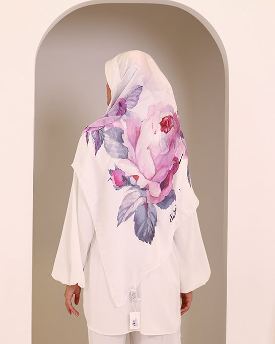 Muted Rose bird Scarf 2