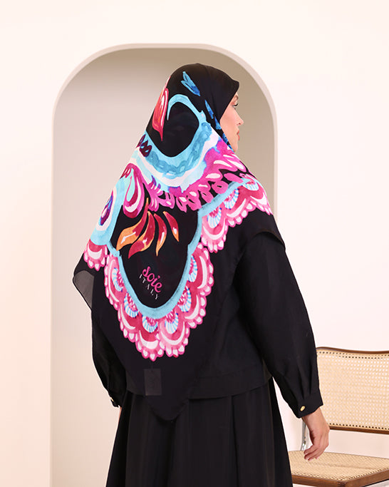 Ivory Bloom Scarf 1