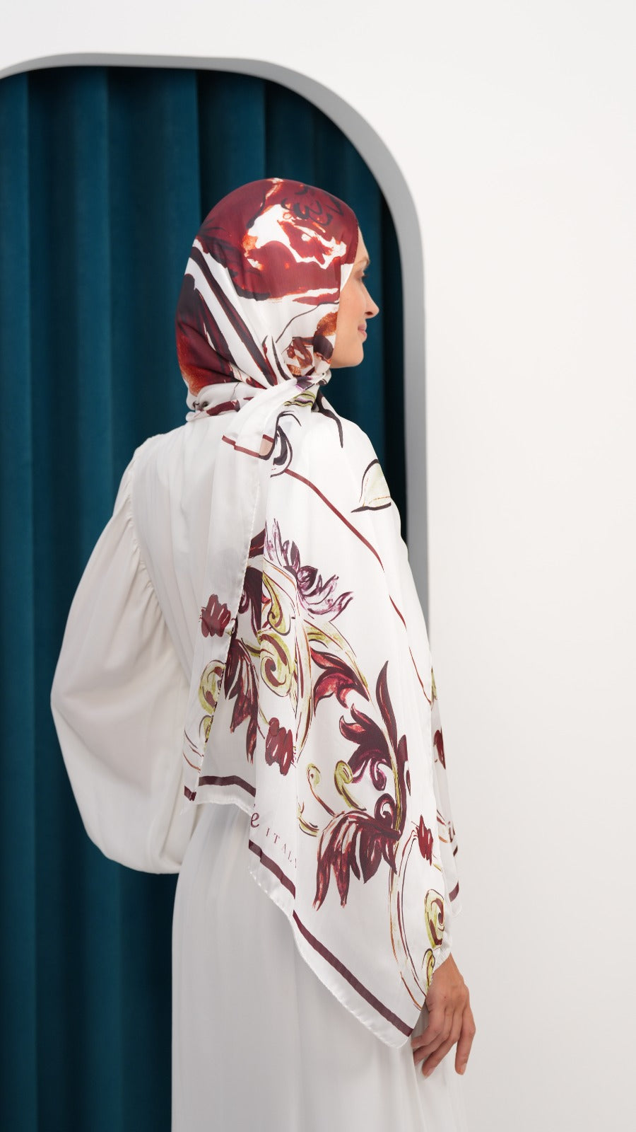 italy silk shawl ITC5