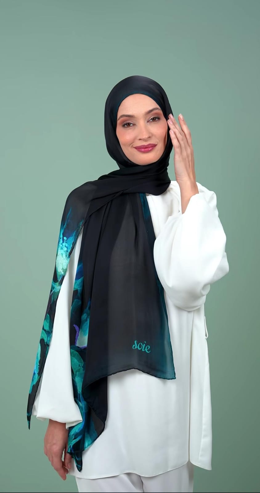 silk turkish shawl IJ5