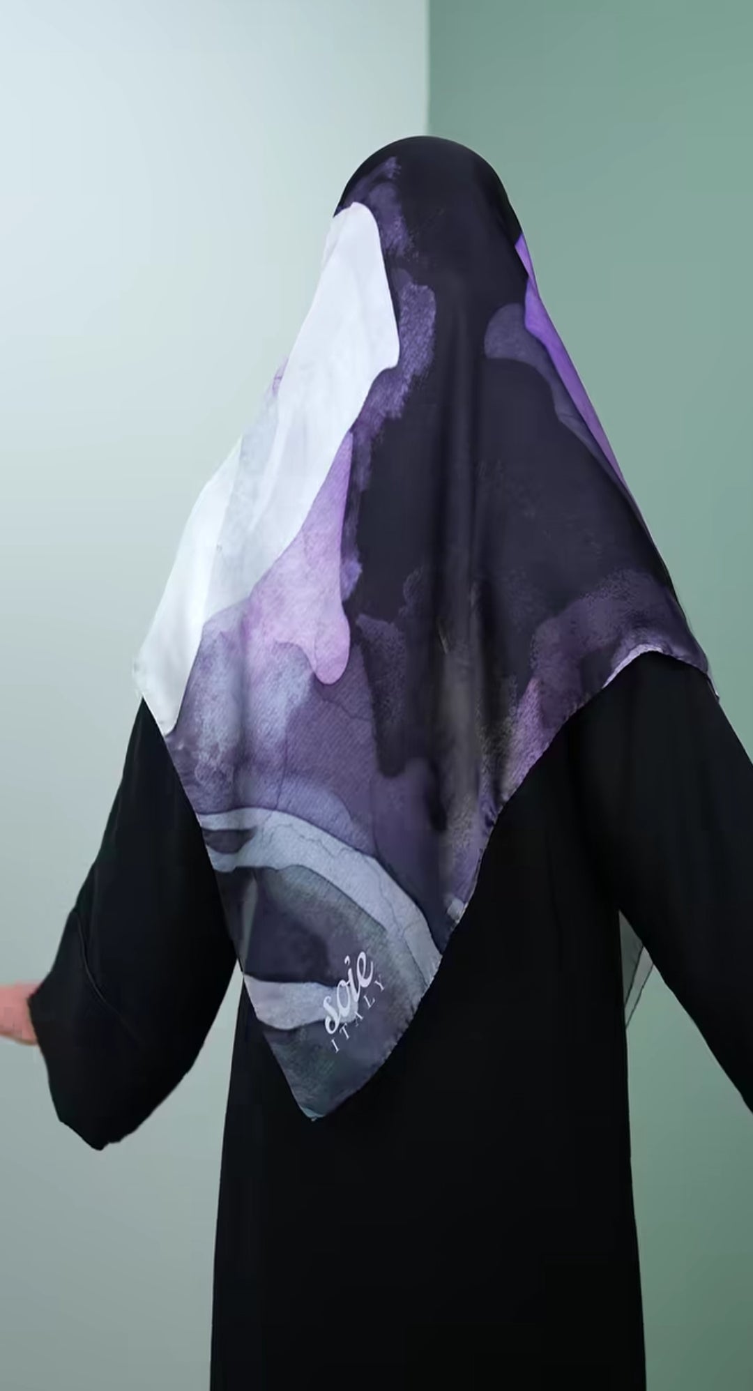 italy silk scarf KBV1