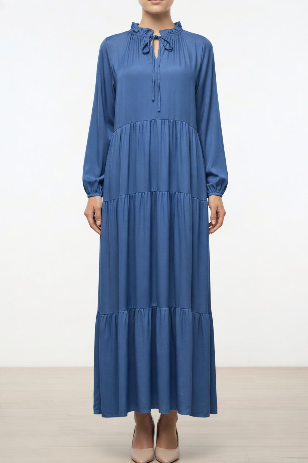 Blue Silk italy Dress