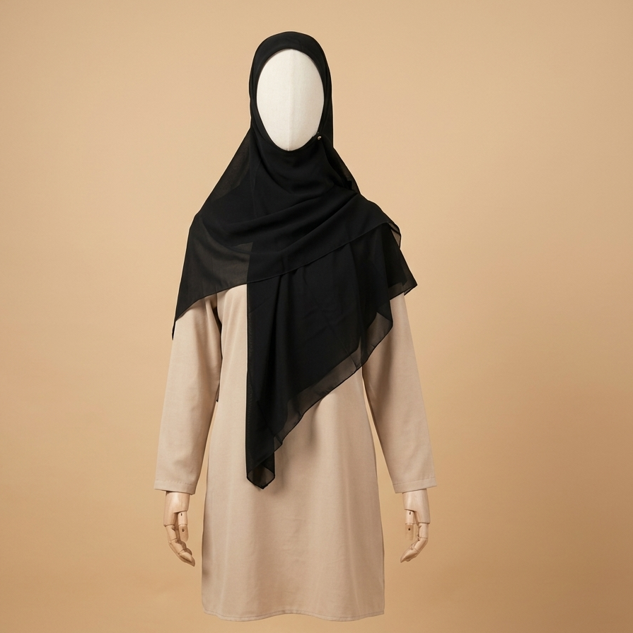 Sharif plain scarf