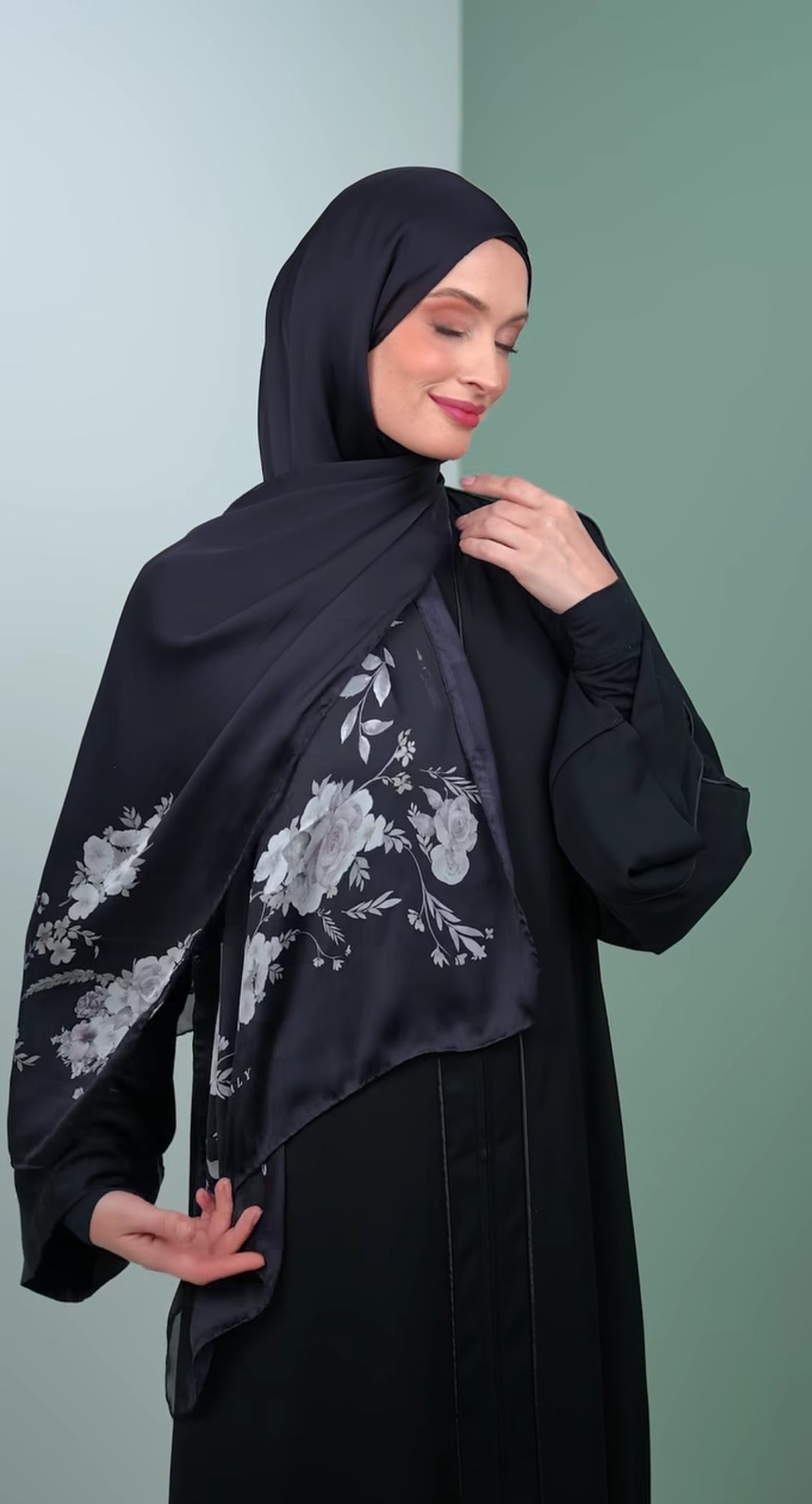 italy silk shawl KT3