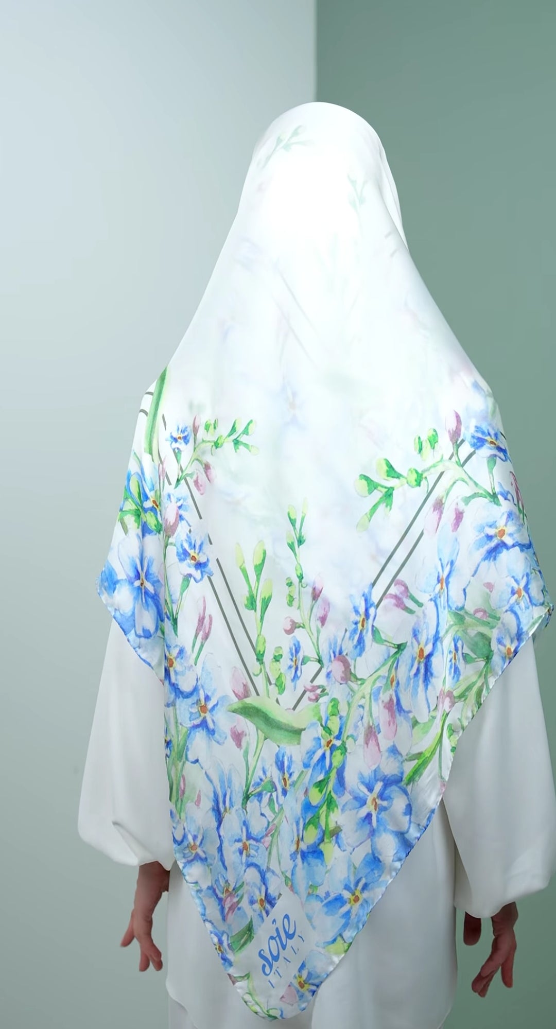 italy silk scarf KDG1