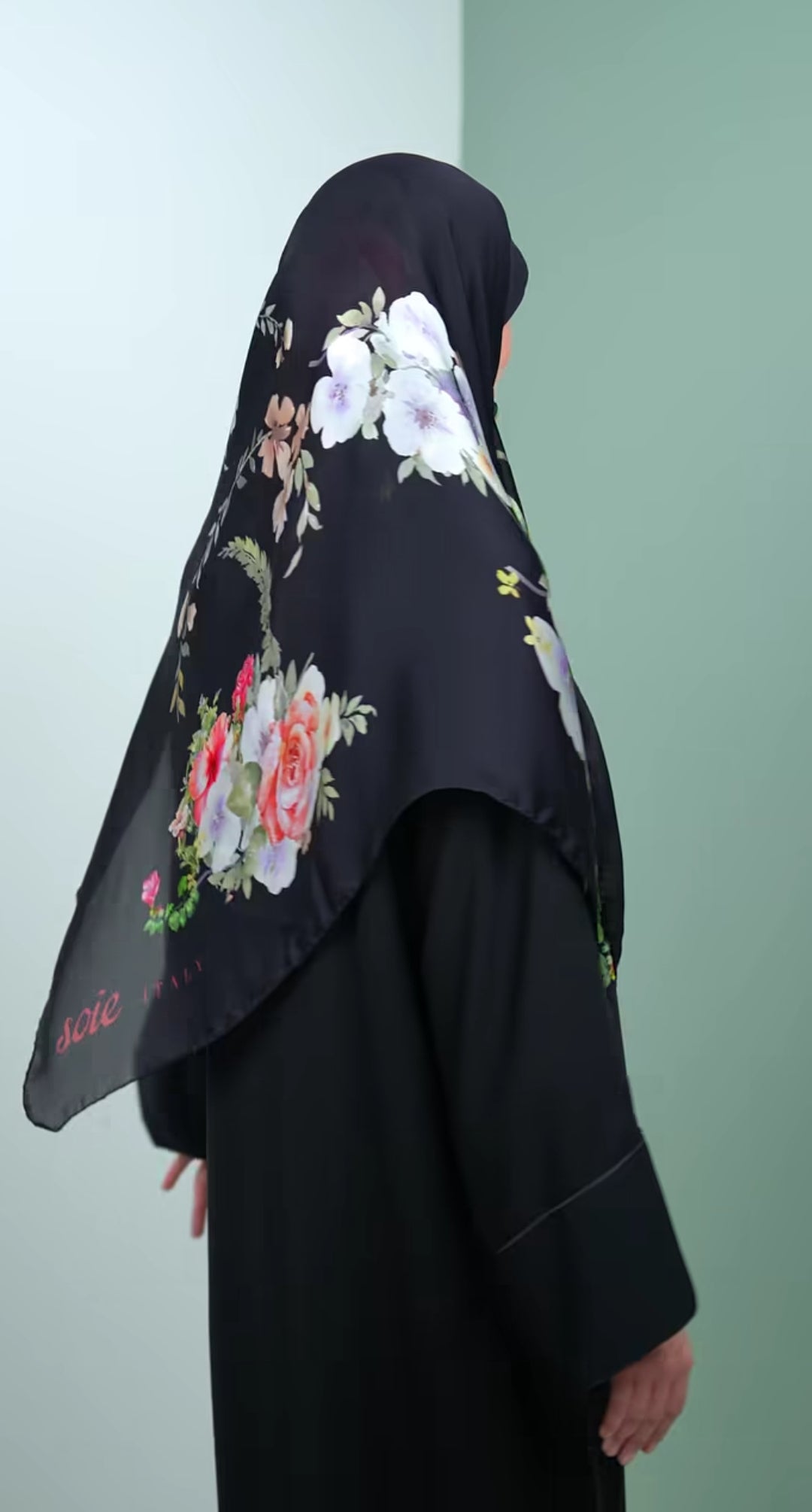 italy silk scarf KBA7