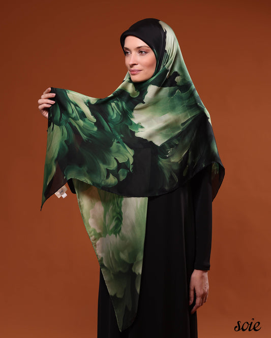Poeny flower scarf