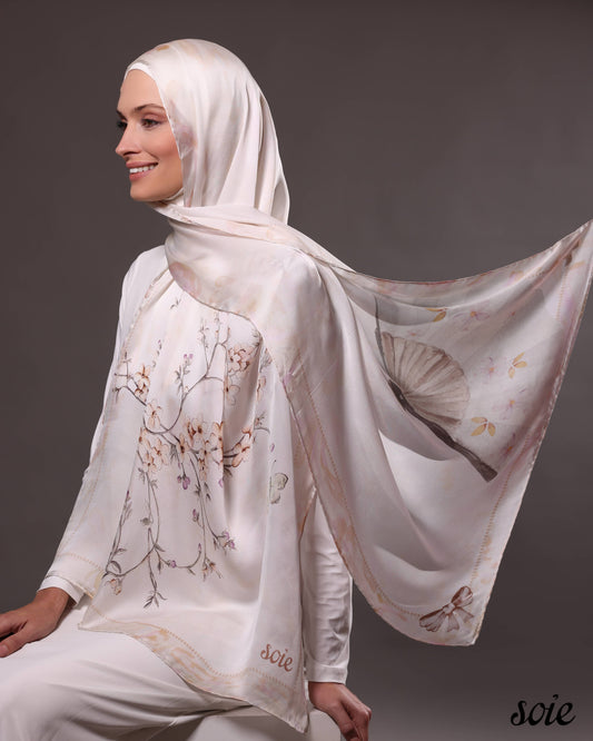 Japanese Fan fame shawl