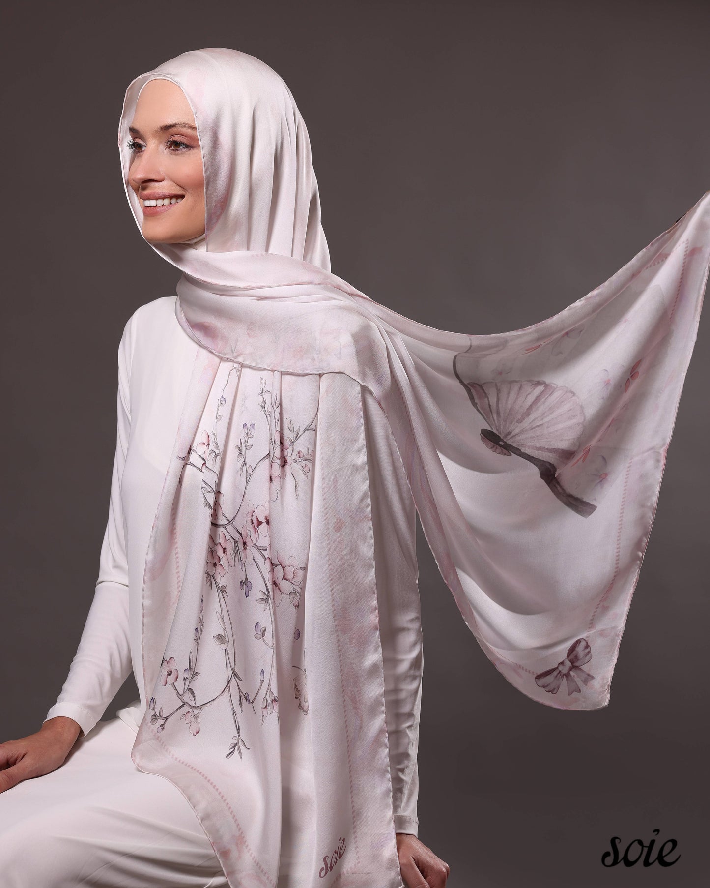 Japanese Fan fame shawl