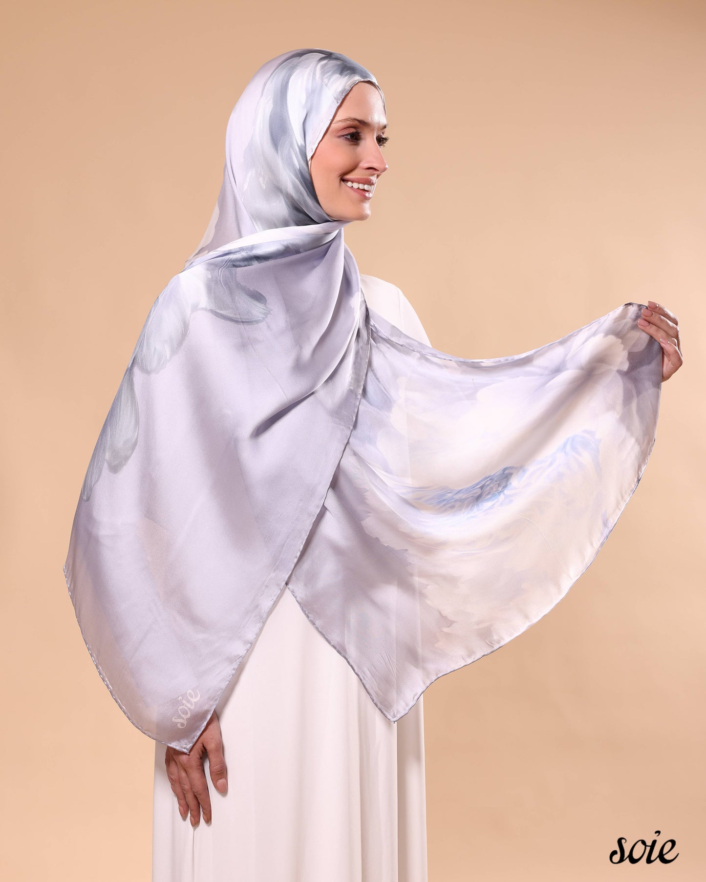 Poeny flower shawl