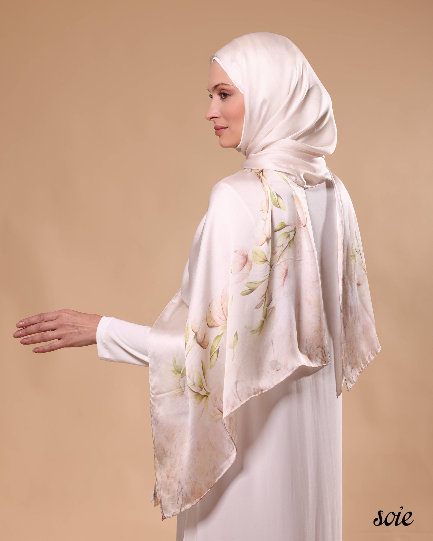 Spring Magnolia Blooms Shawl
