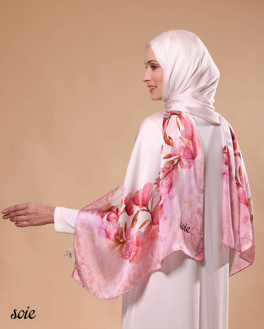 Spring Magnolia Blooms Shawl