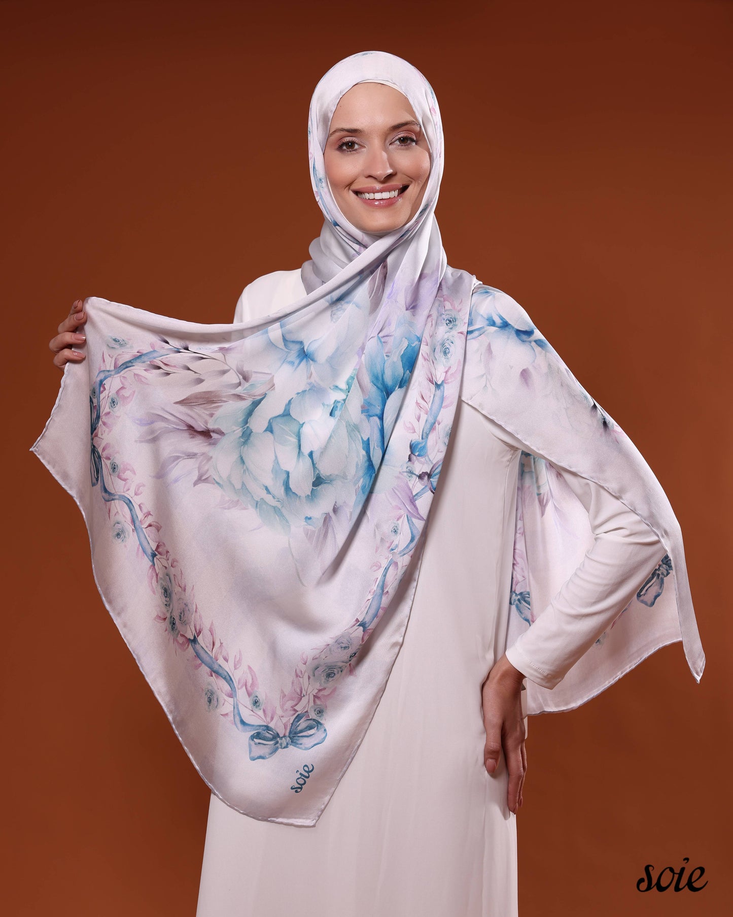 Orchid Symphony shawl