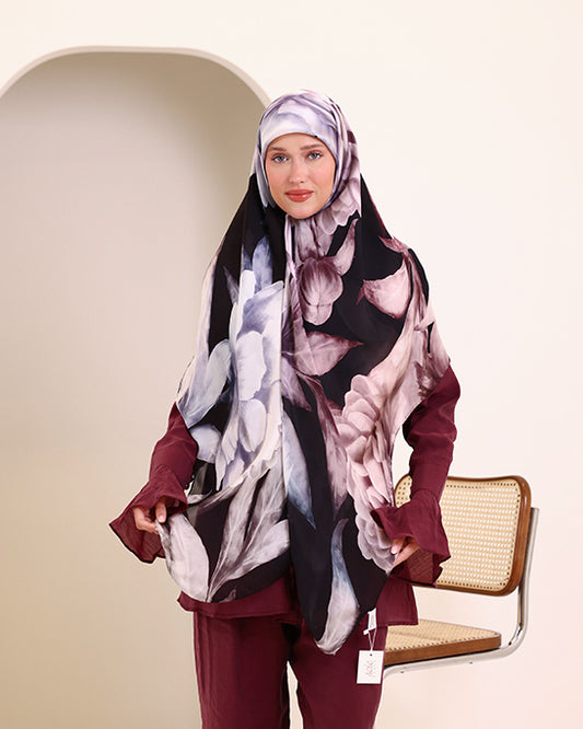 Peony Twilight scarf