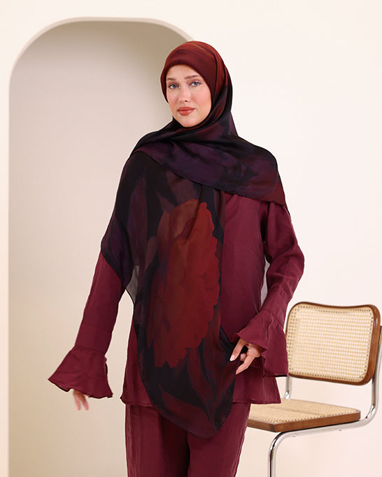 Peony Twilight scarf