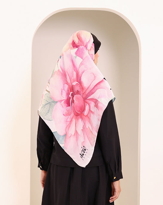 Midnight bloom scarf (folded view)
