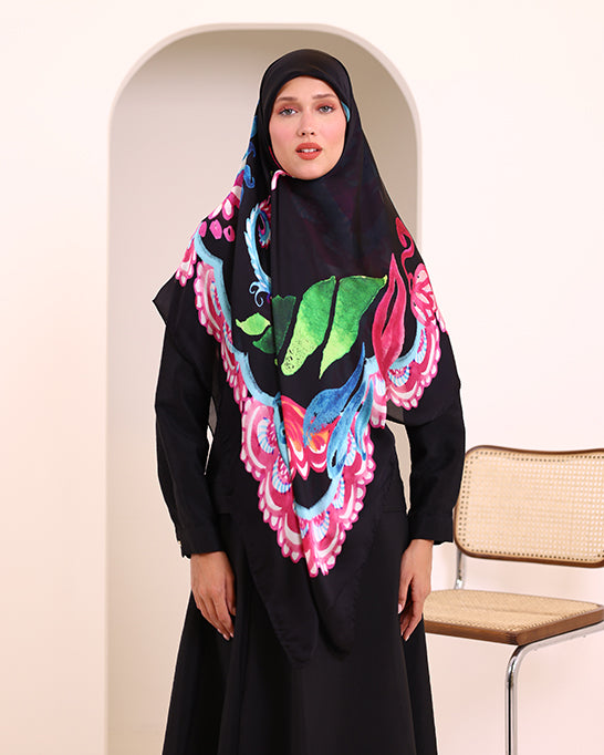 Ivory Bloom Scarf