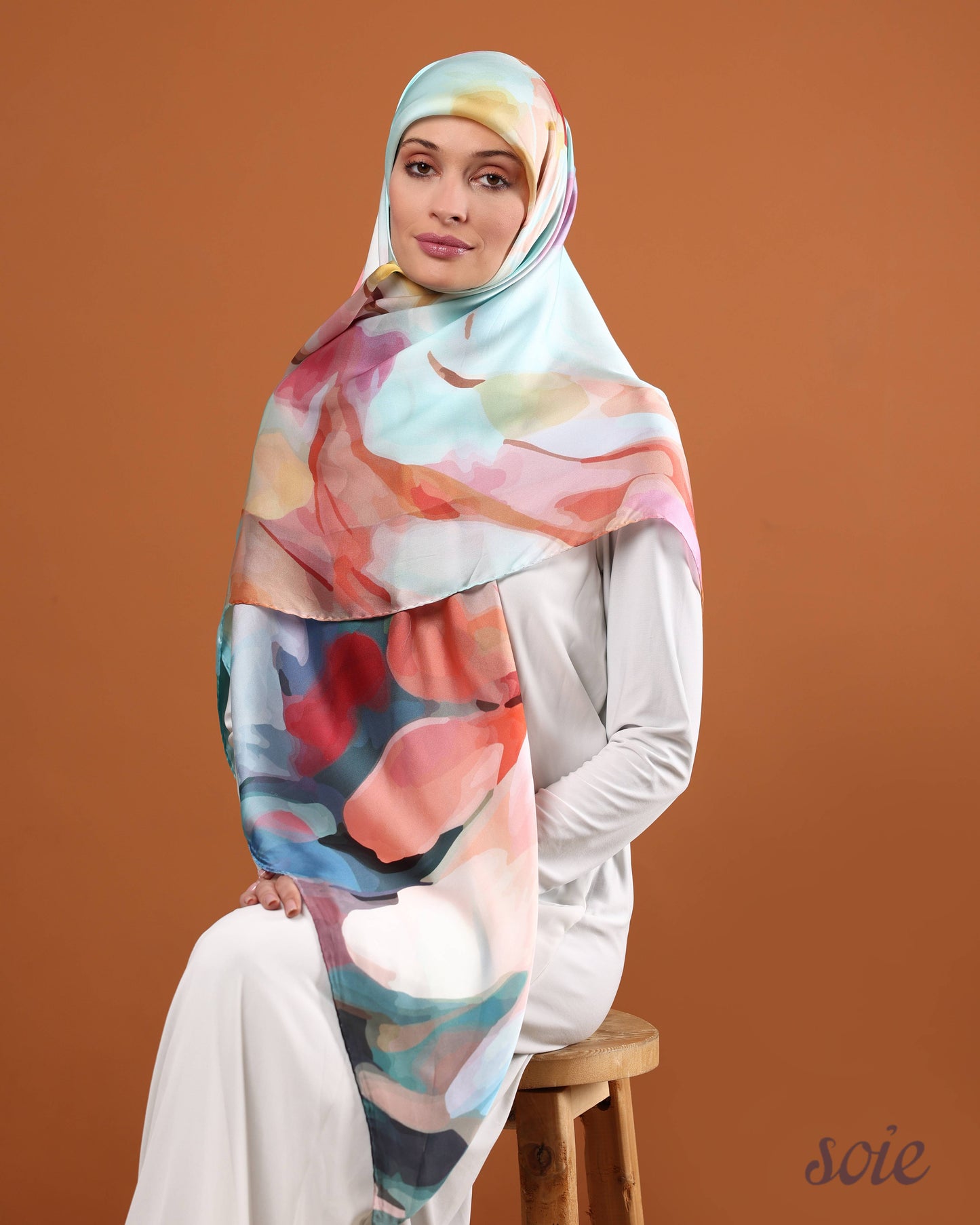 Floral Aurora scarf 1