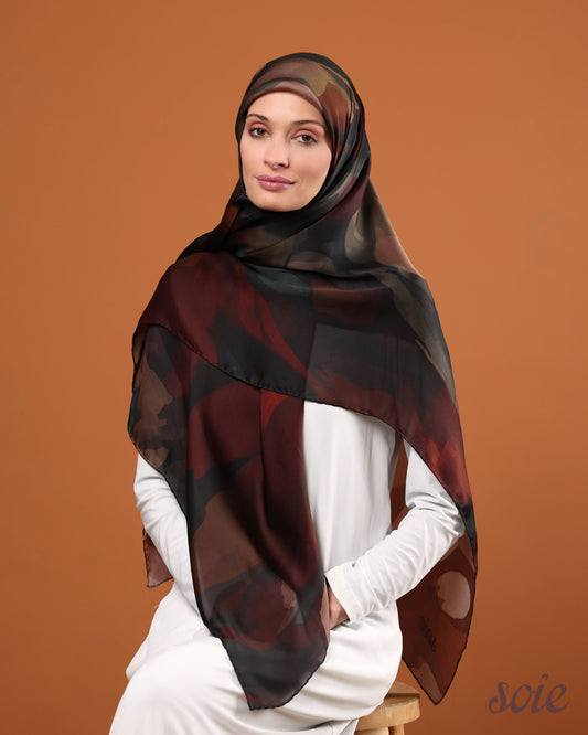 Floral Aurora scarf
