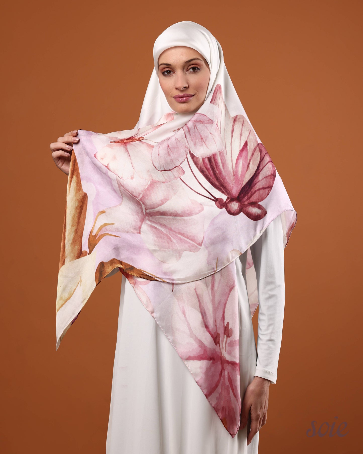 Butter Fly Garden scarf 2
