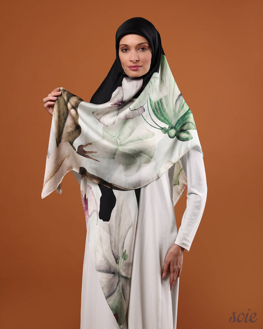 Butter Fly Garden scarf 4