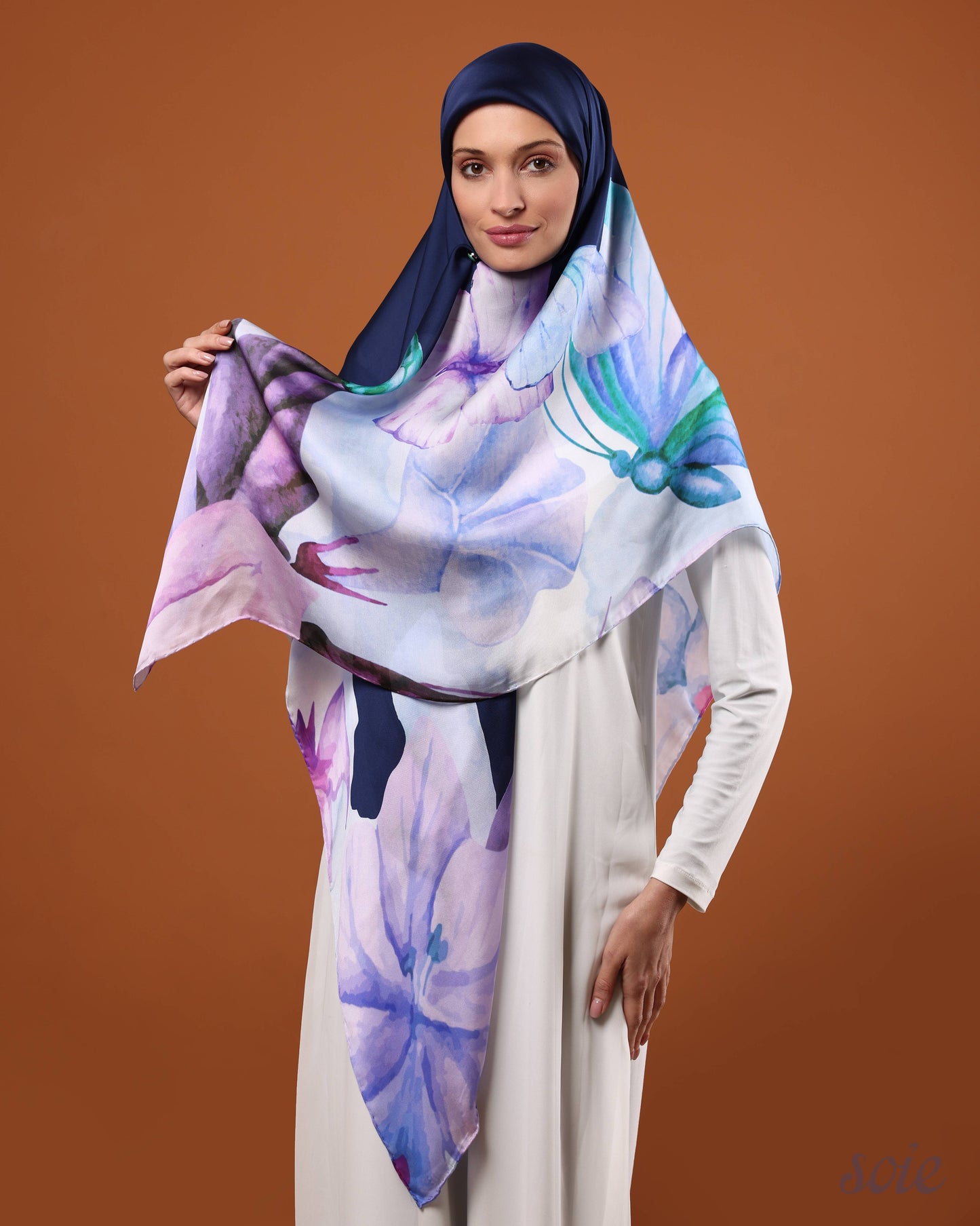 Butter Fly Garden scarf 1