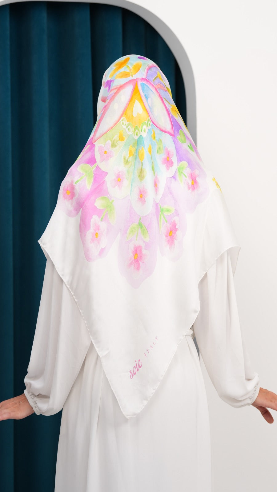 Italy silk scarf ITJ4