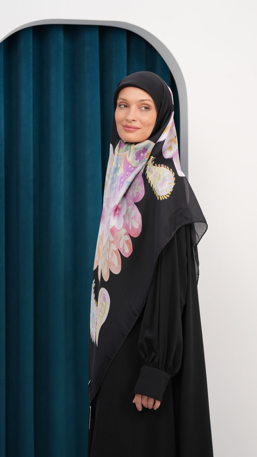 Italy silk scarf ITJ6