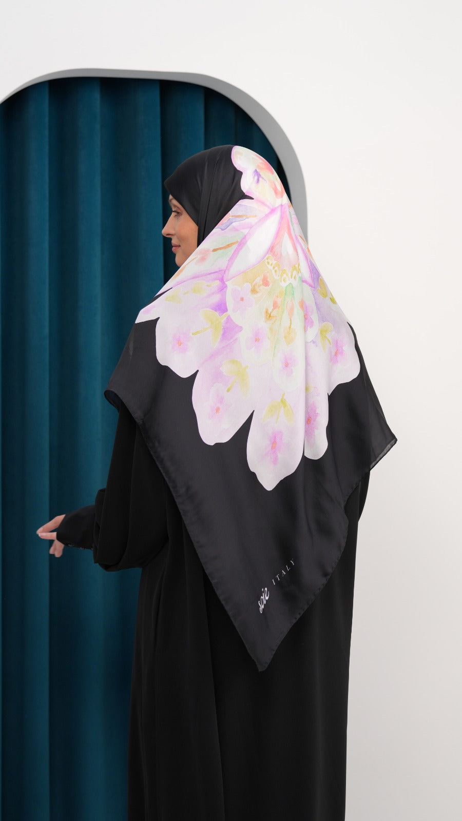 Italy silk scarf ITJ2