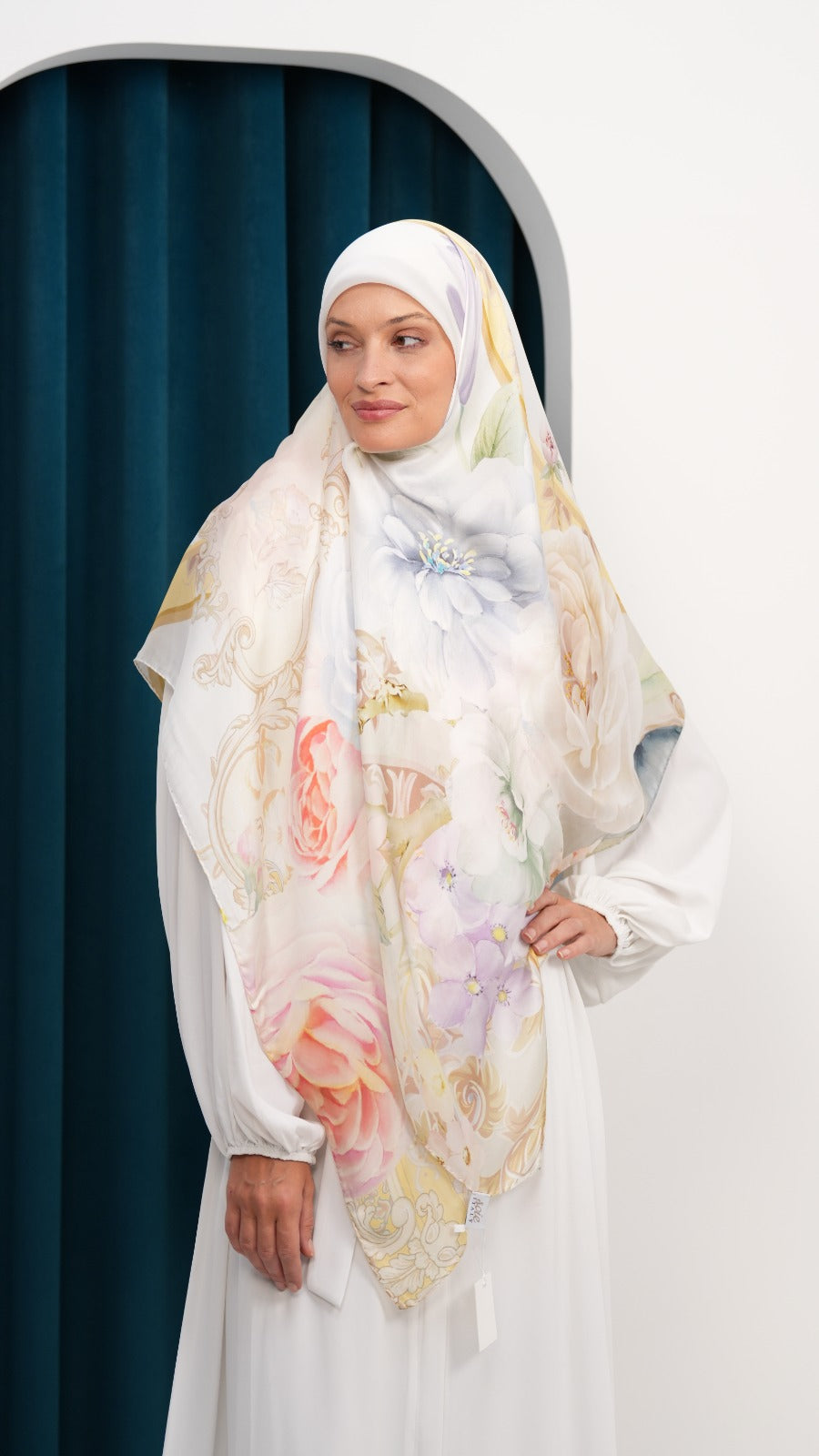 Italy silk scarf ITD4