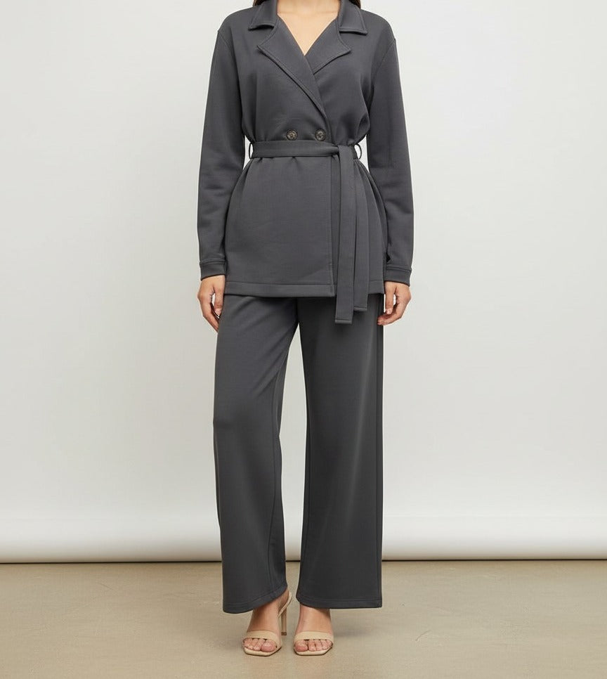 Gray cotton daily set