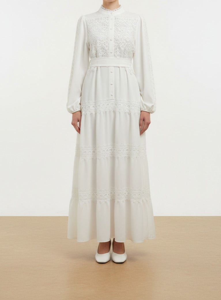 White Dentel dress