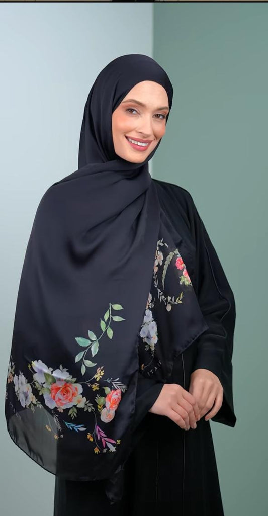 italy silk shawl KT2