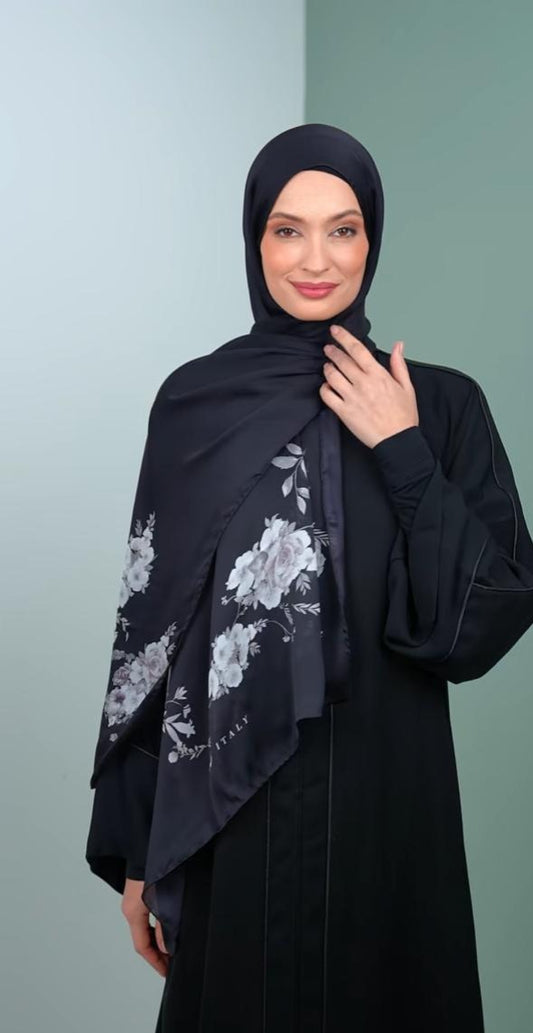 italy silk shawl KT3