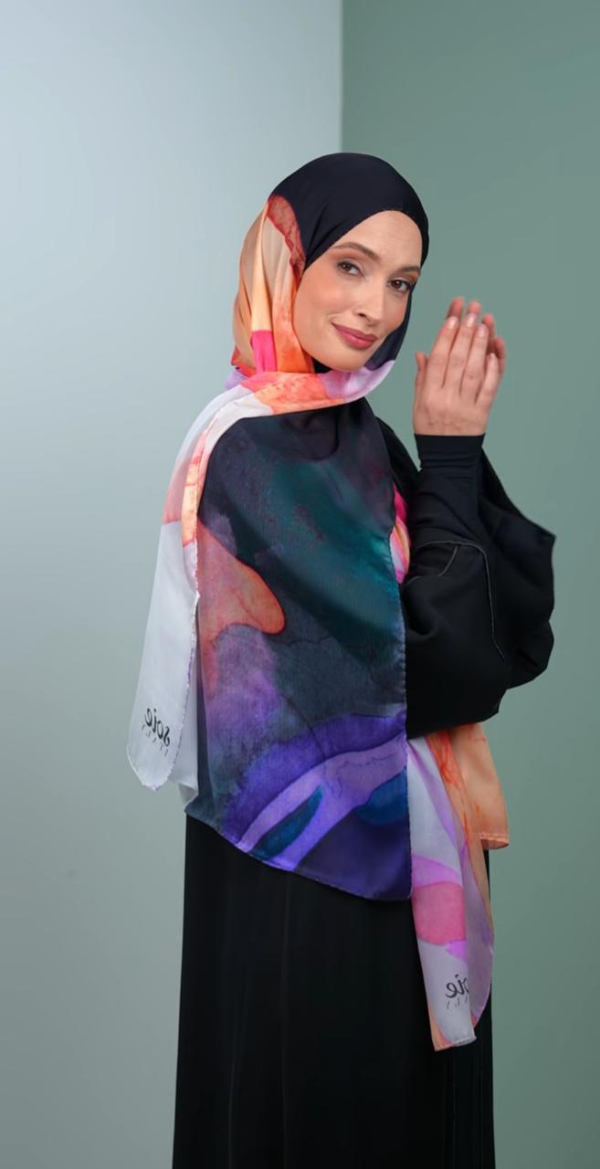 italy silk shawl GT2