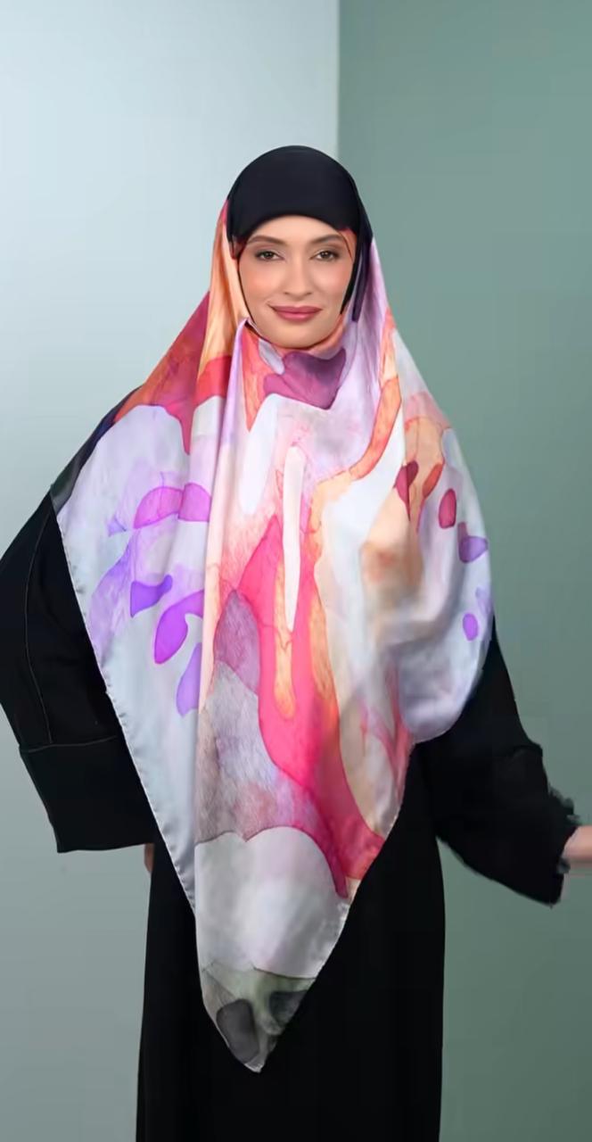 italy silk scarf KBV3