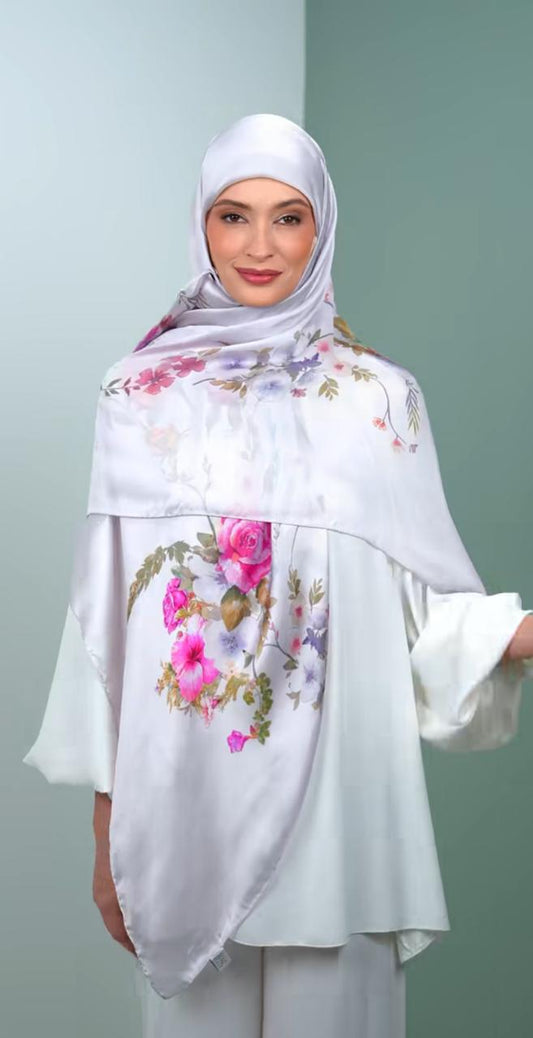 italy silk scarf KBA5