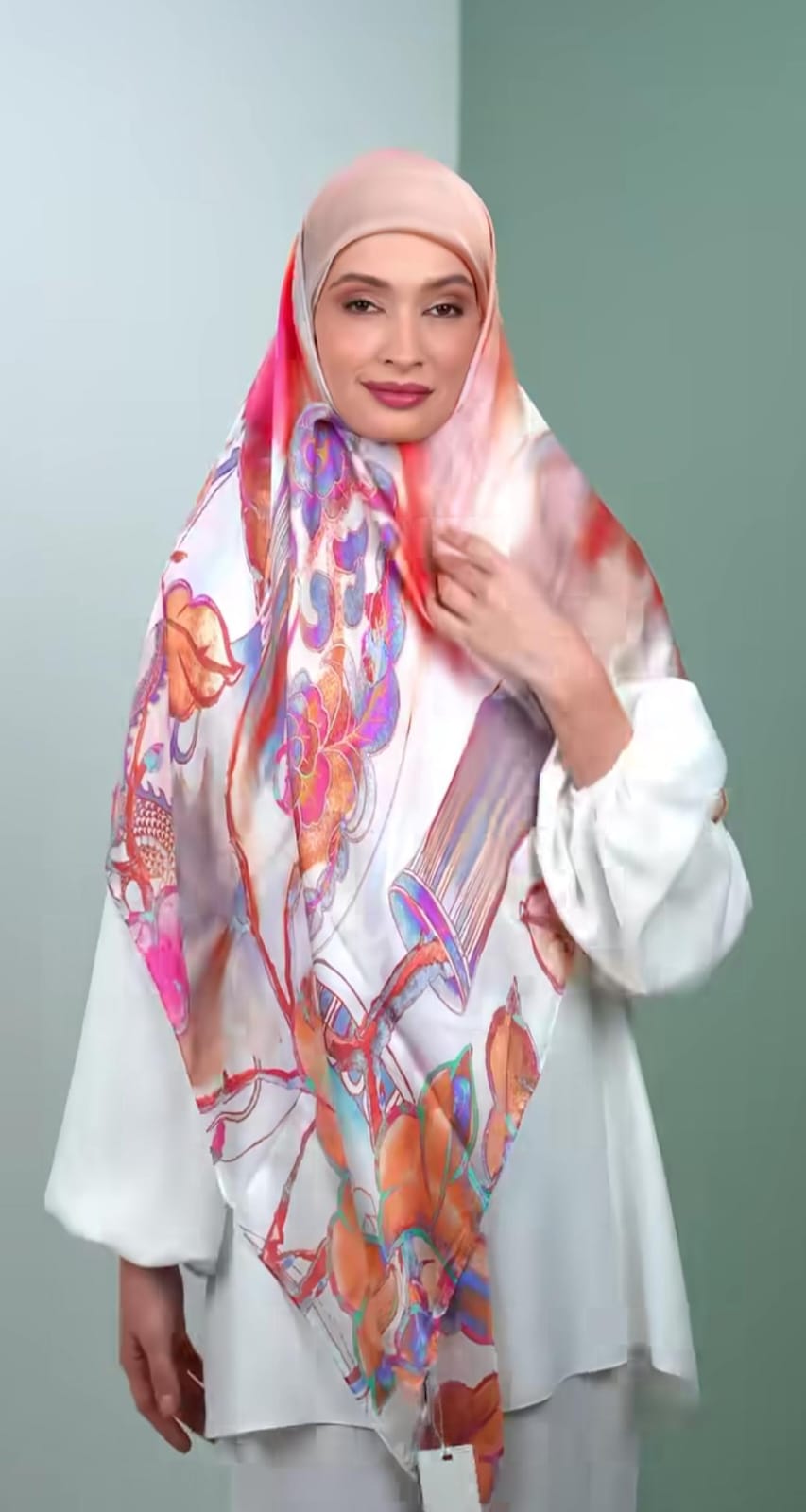italy silk scarf NM4