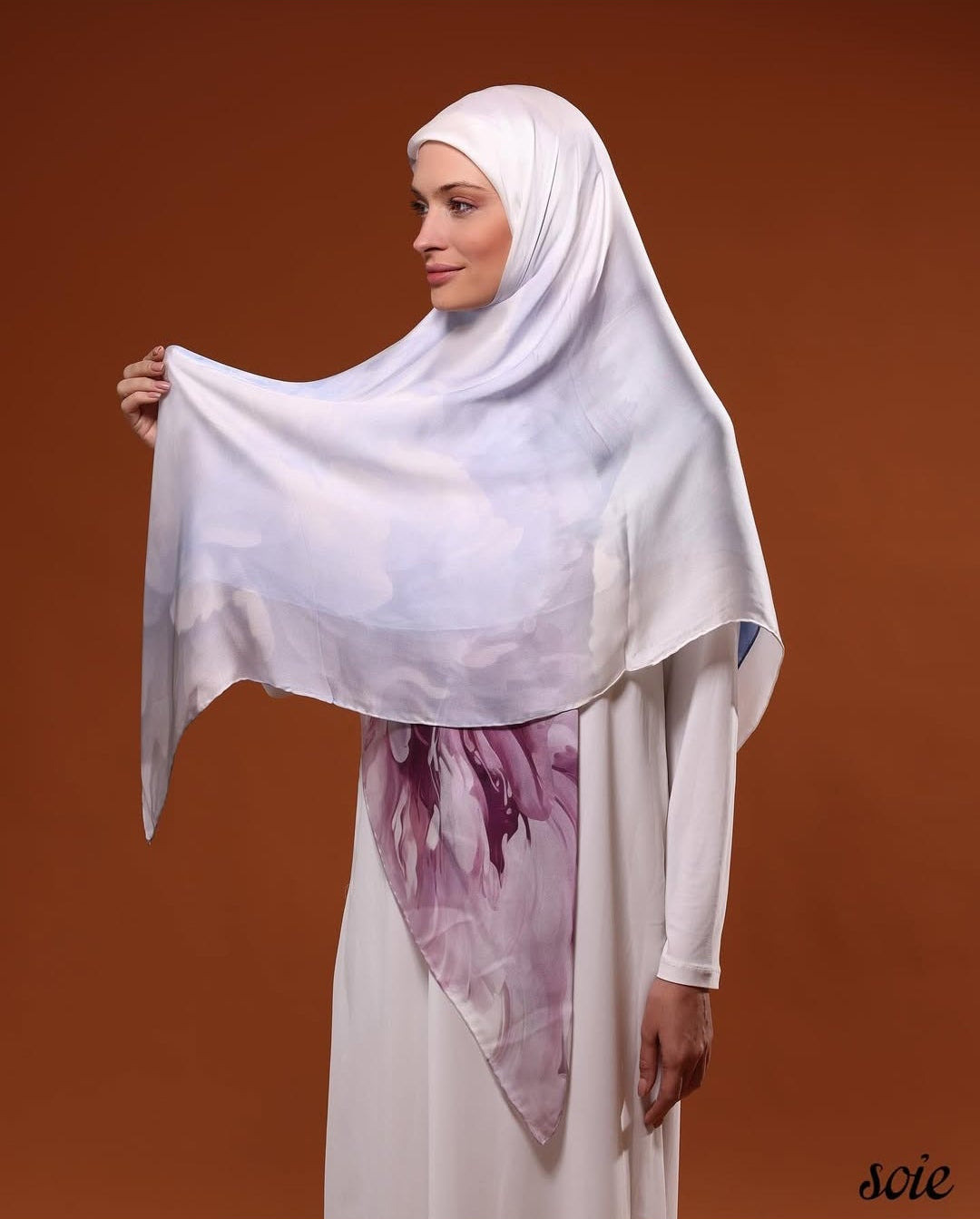 Poeny flower scarf 4