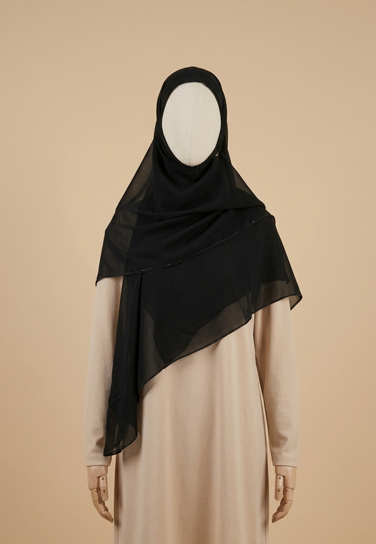 Sharif 1 line strass scarf