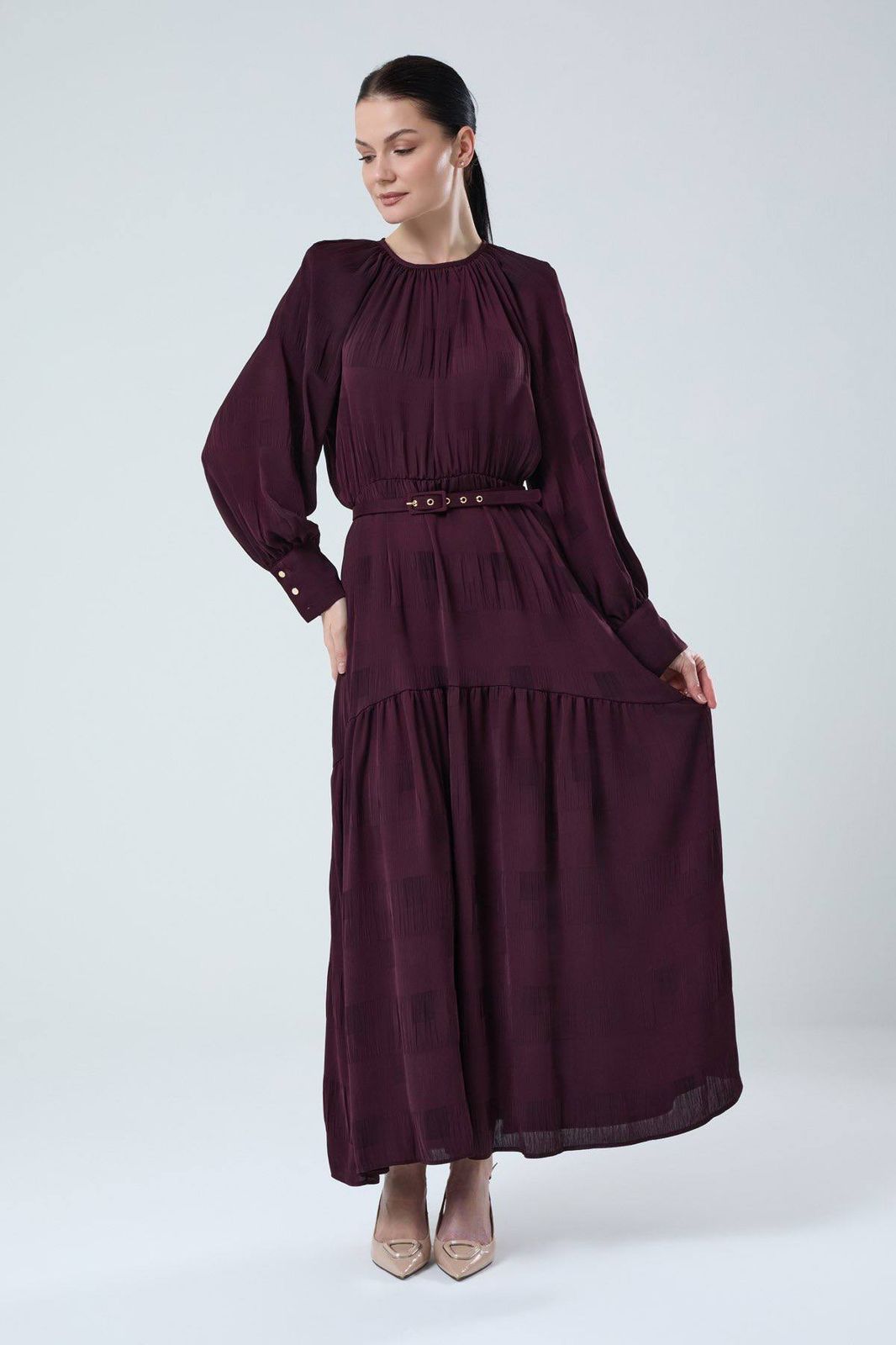 Burgundy Jupe dress