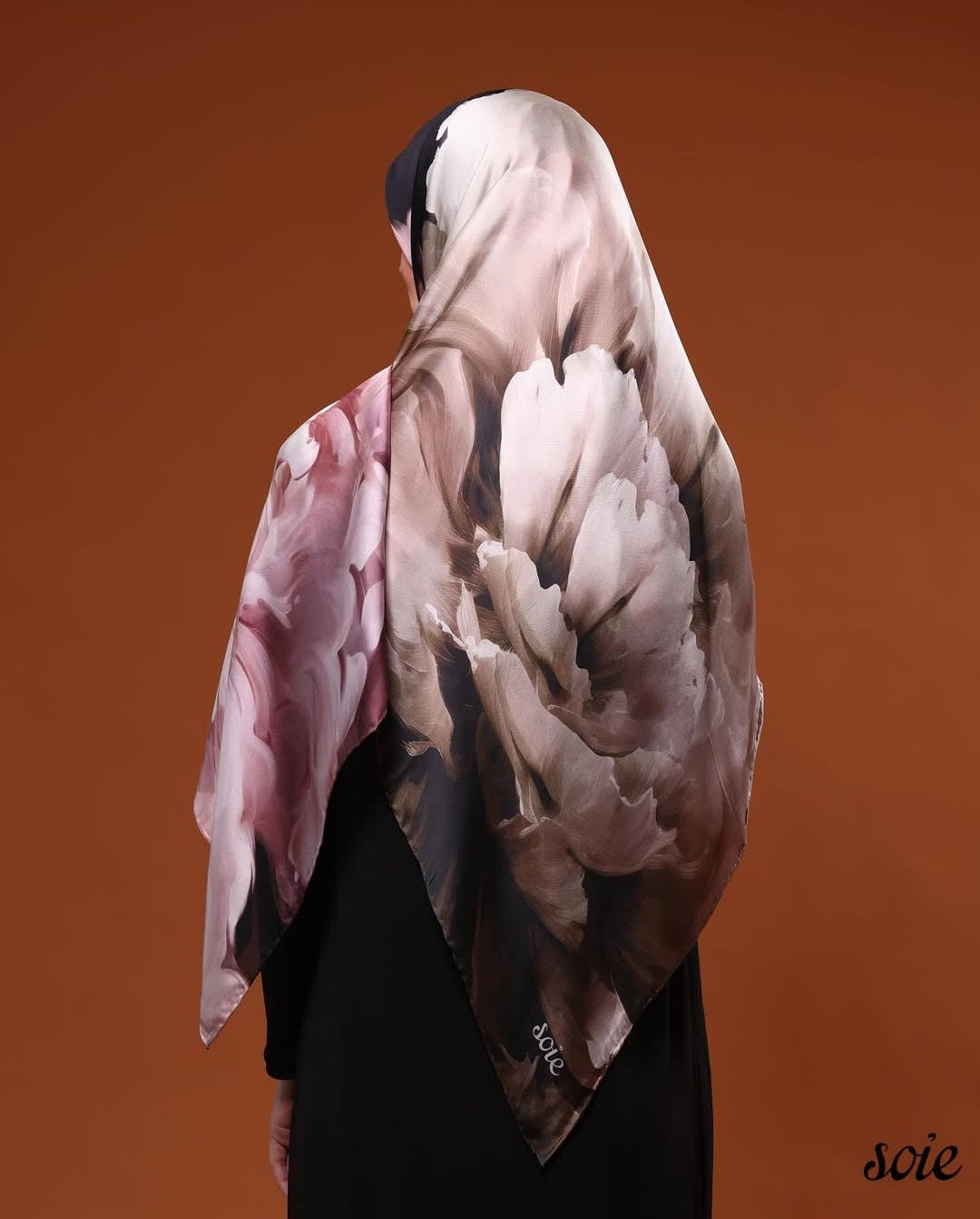 Poeny flower scarf 3