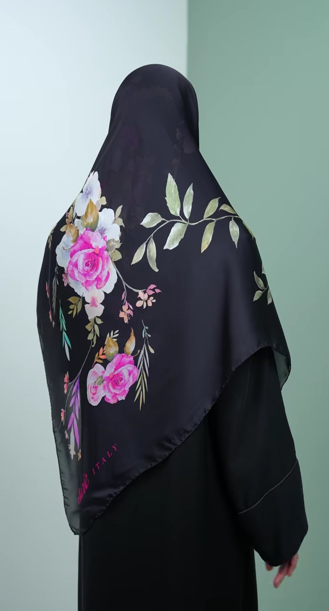 italy silk scarf KBA3