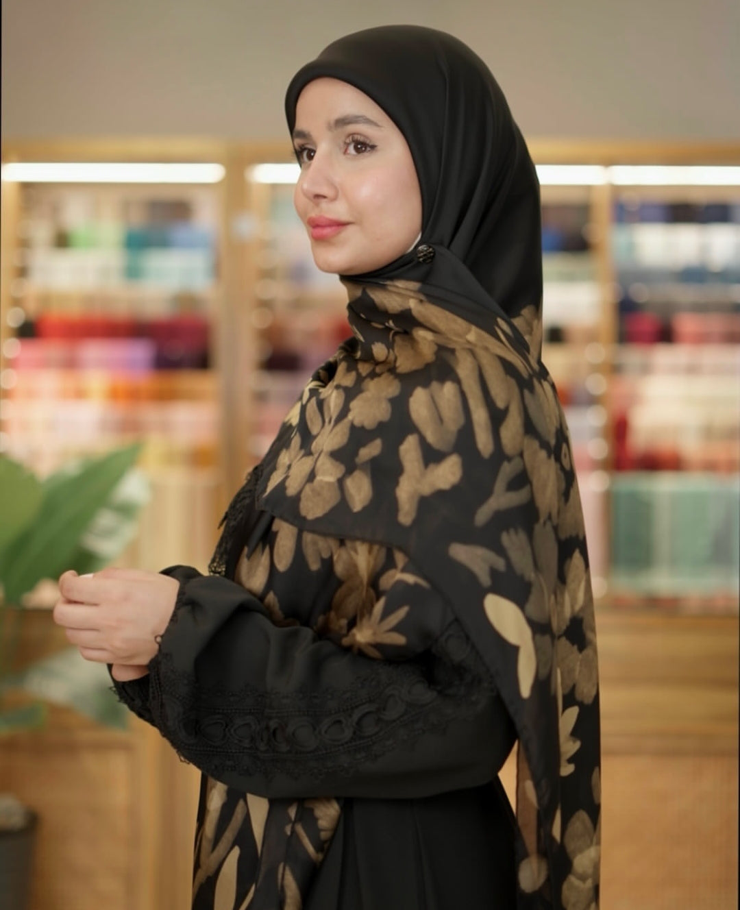 Blooming floral scarf 2