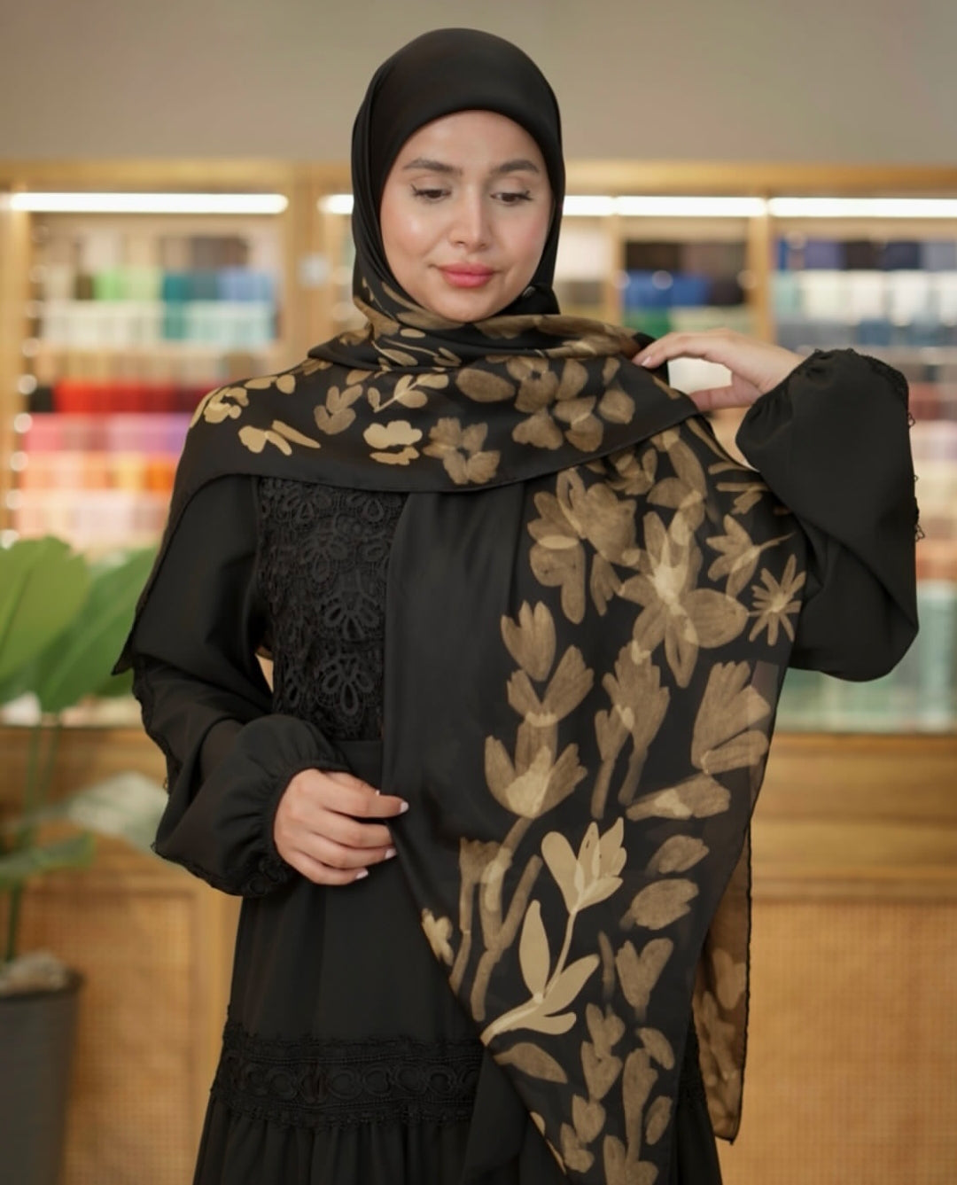 Blooming floral scarf 2