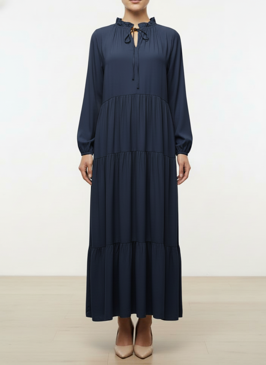 Navy Silk italy Dress