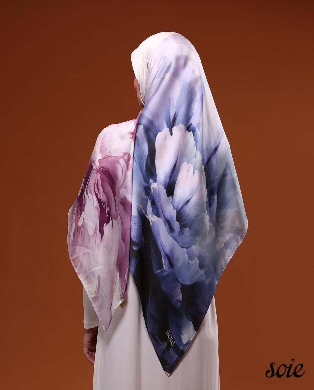 Poeny flower scarf 4