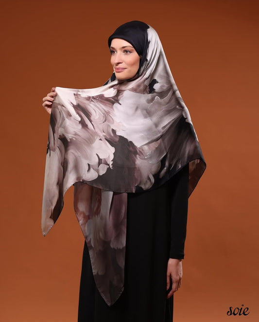 Poeny flower scarf 1