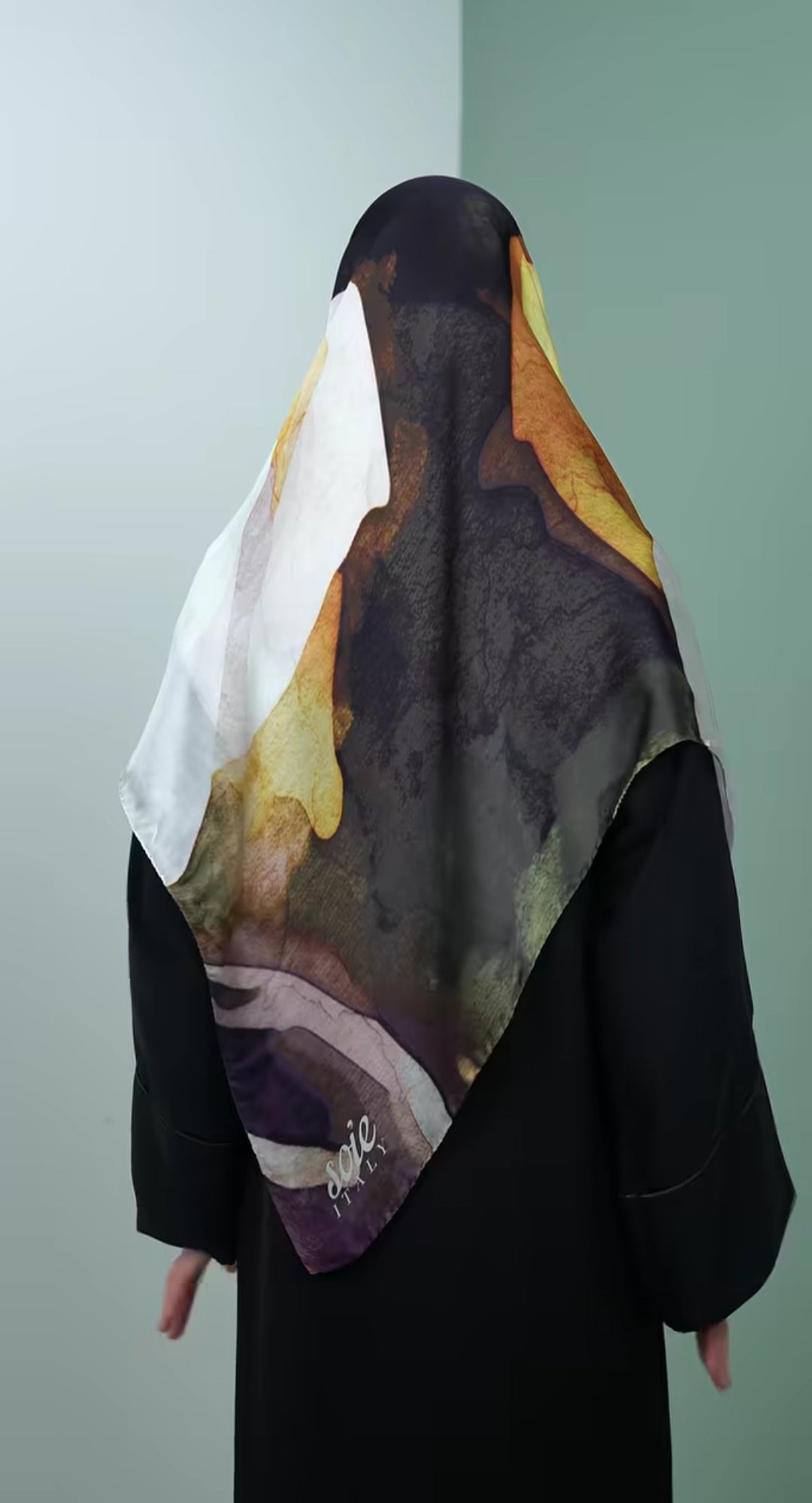 italy silk scarf KBV2