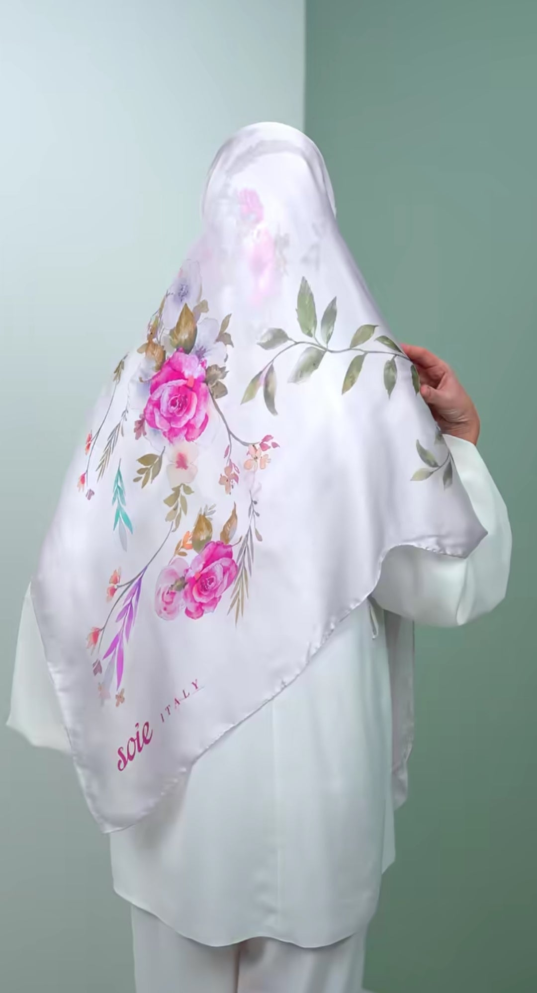 italy silk scarf KBA5